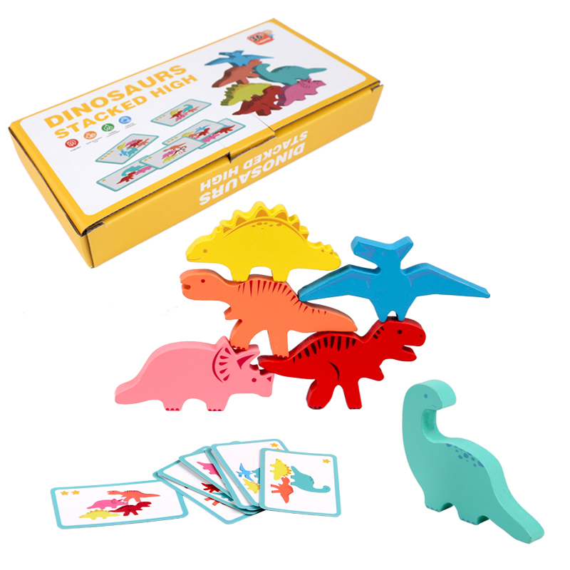 Party Games At Home - كتل التوازن الخشبية لعب للأطفال الحيوان