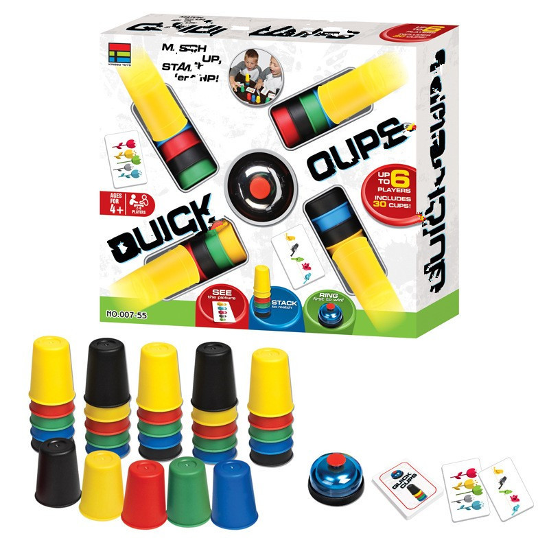 Party Games For 5 Year Olds Indoors - أكواب التراص الرياضية ألعاب البطاقات البلاستيكية