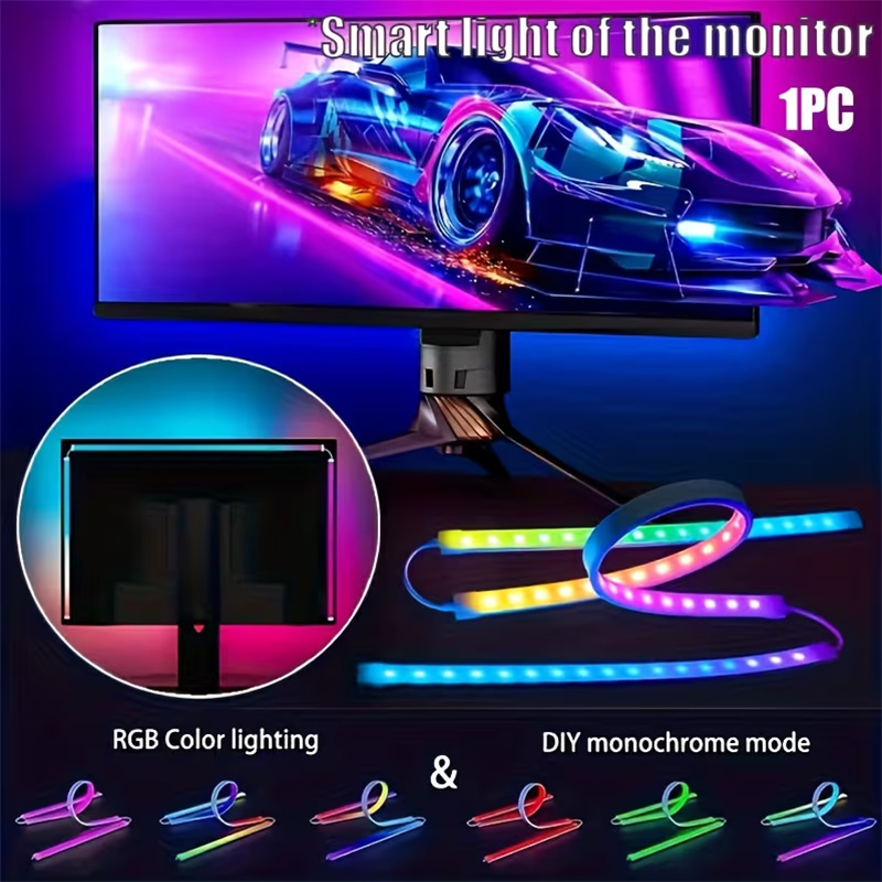 Party Games Pc - شريط إضاءة RGB للألعاب، إضاءة خلفية