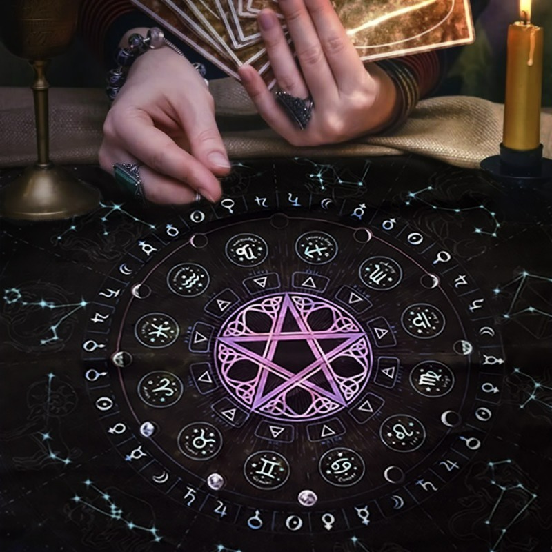 Zodiac Party Games - التارو مفرش المائدة ماندالا زهرة 12