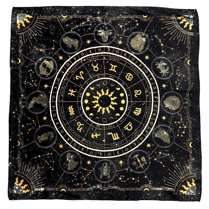 Zodiac Party Games - قماش التاروت، قماش مخملي لعجلة الأبراج