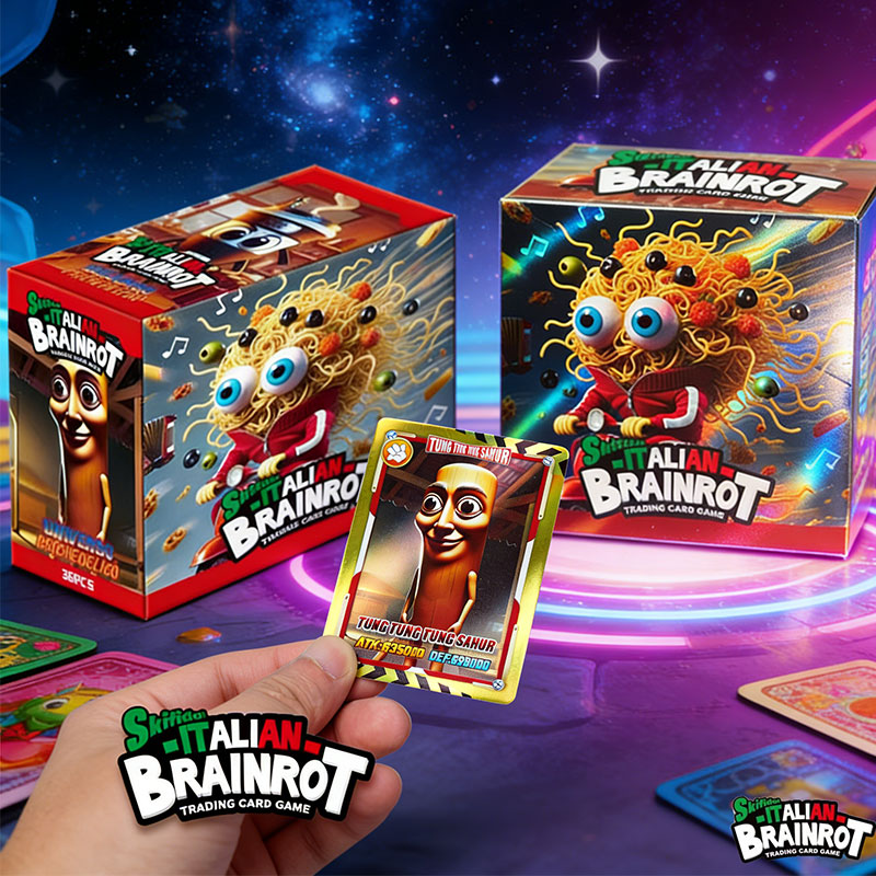 Party Games At Home - لعبة بطاقات التداول الإيطالية Brainrot، مجموعة