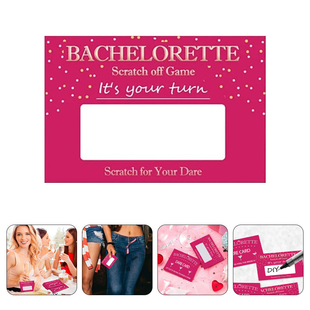 Party Games Bridal Shower - 20 ورقة من بطاقات التحدي القابلة