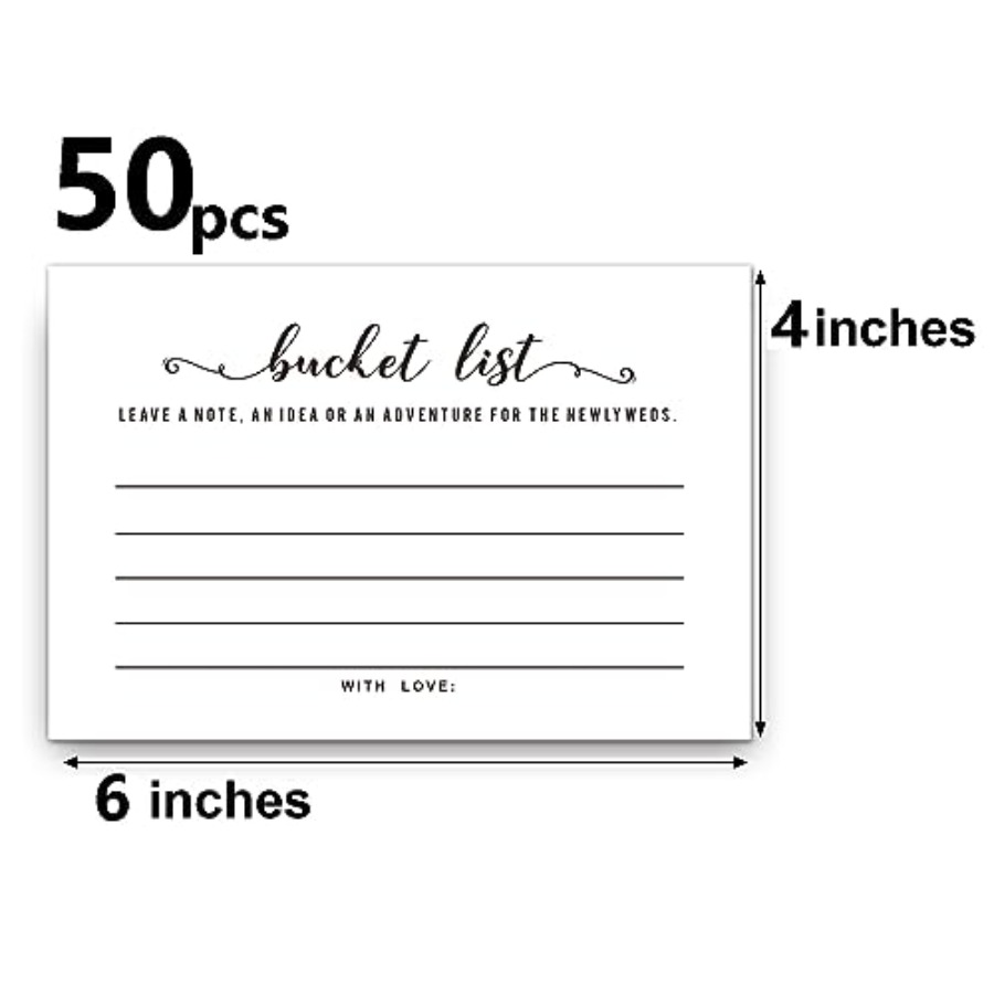 50 بطاقة قائمة أمنيات للزفاف ل - مراجعة Party Games Bridal Shower وسعره