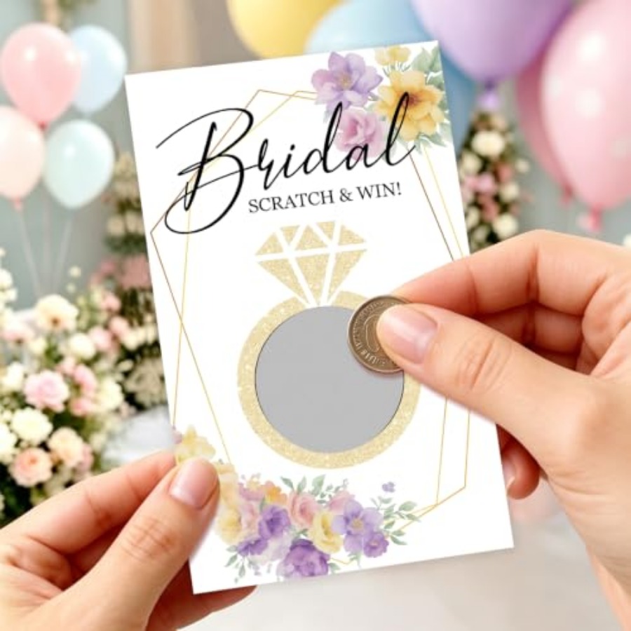 لعبة خدش لحفل الزفاف بتصميم حل - مراجعة Party Games Bridal Shower وسعره