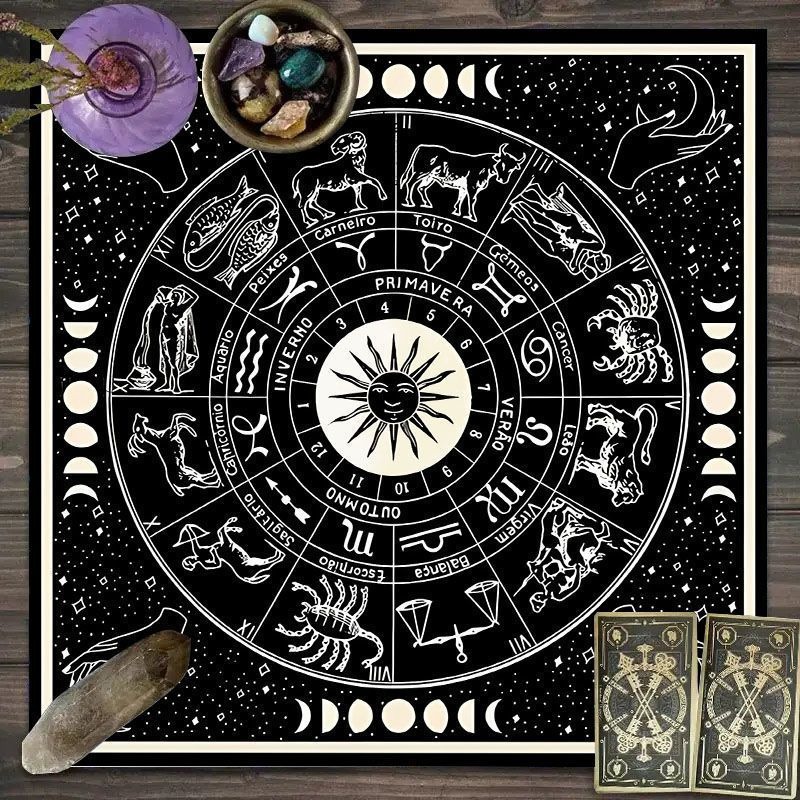قماش التاروت بنمط الأبراج - قم - مراجعة Zodiac Party Games وسعره