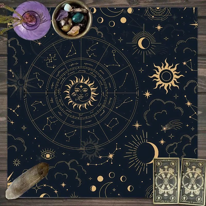 قماش التاروت بنمط الأبراج - قم - مراجعة Zodiac Party Games وسعره