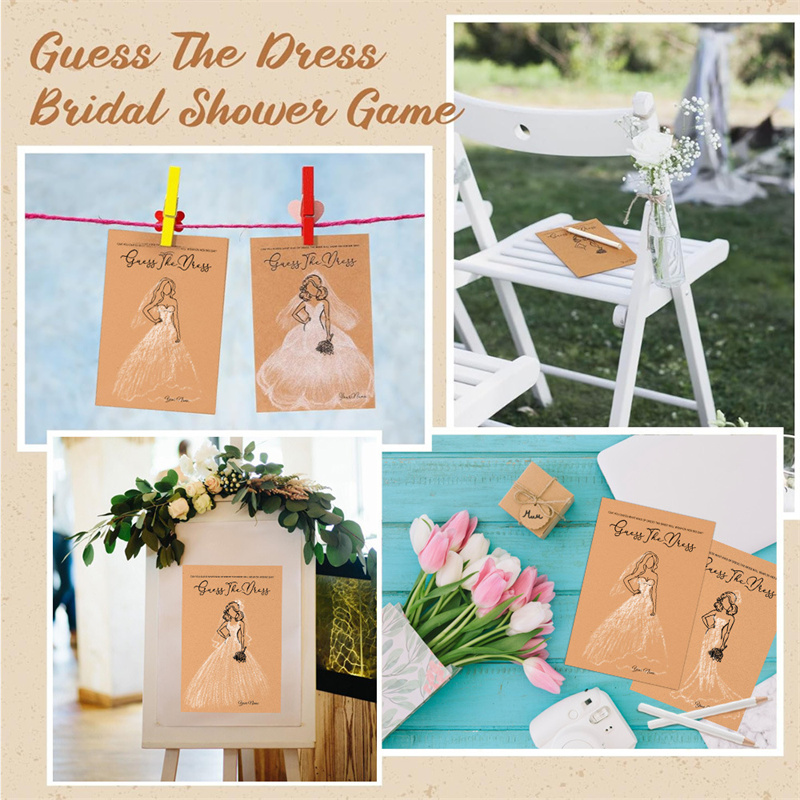 20 قطعة من بطاقات لعبة تخمين ا - مراجعة Party Games Bridal Shower وسعره