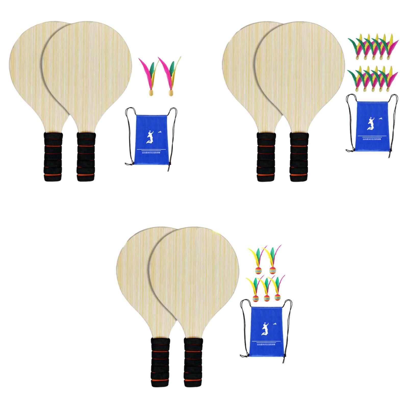 مجموعة مضارب تنس الريشة الخشبي - مراجعة Badminton Set Garden وسعره