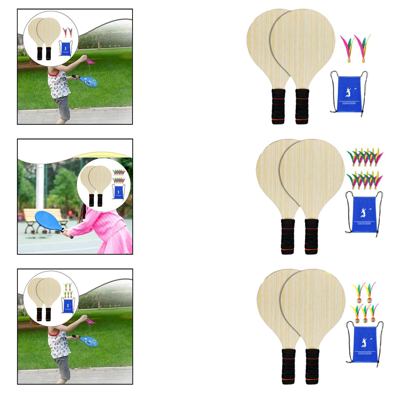 مجموعة مضارب تنس الريشة الخشبي - مراجعة Badminton Set Garden وسعره
