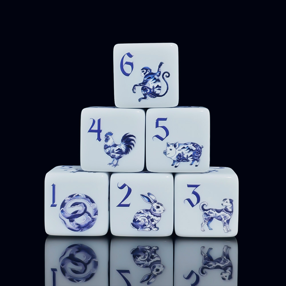 12 قطعة من مكعبات الأكريليك ال - مراجعة Zodiac Party Games وسعره