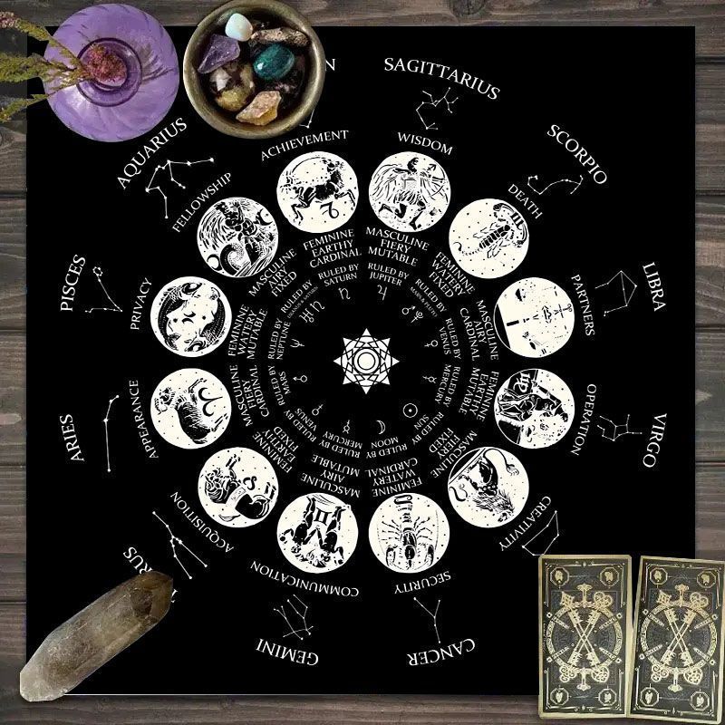 قماش التارو بنمط الأبراج - قما - مراجعة Zodiac Party Games وسعره