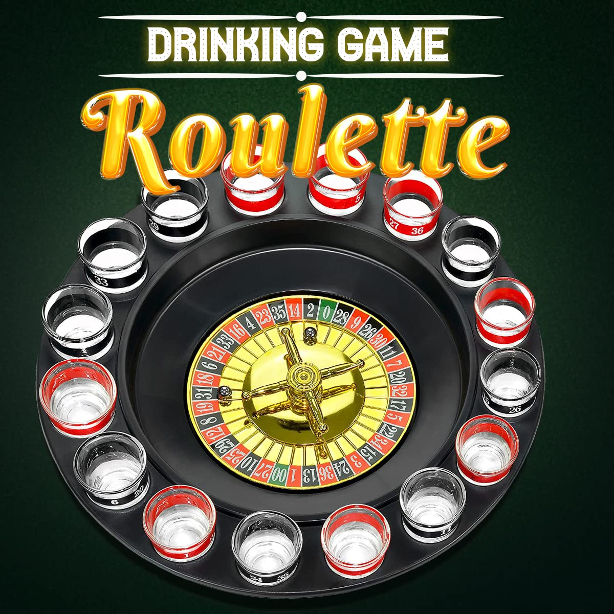 لعبة شرب دوارة بـ 16 كوبًا للب - مراجعة Party Games Juego وسعره