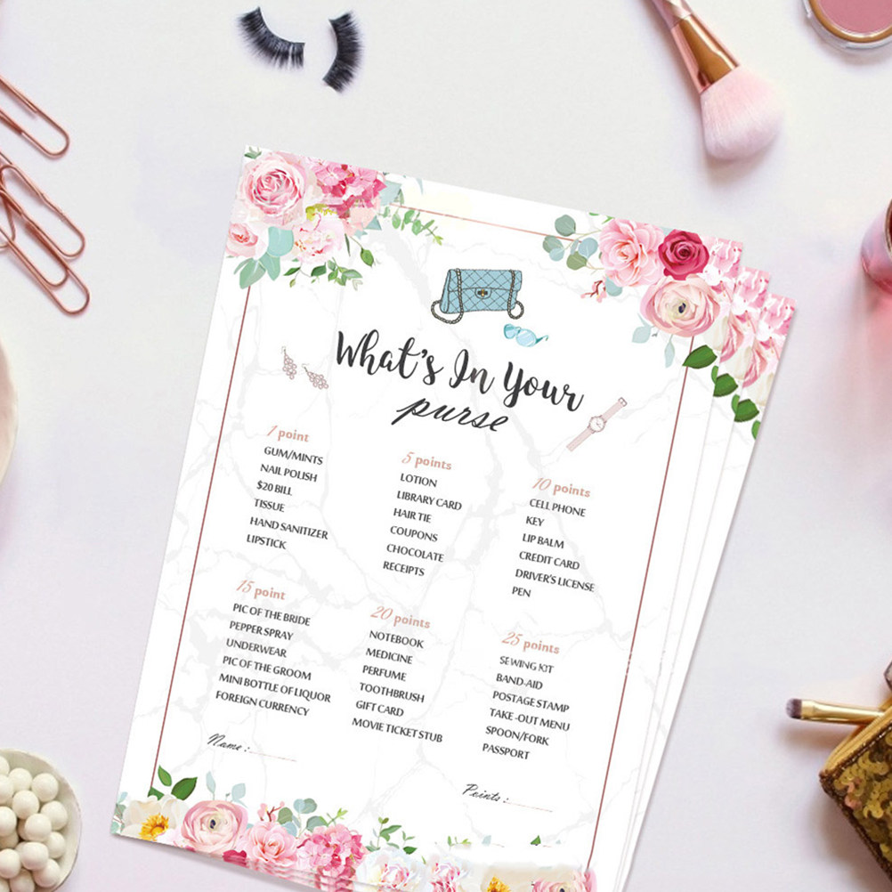 ٤٨ بطاقة ألعاب لحفلات توديع ال - مراجعة Party Games Bridal Shower وسعره