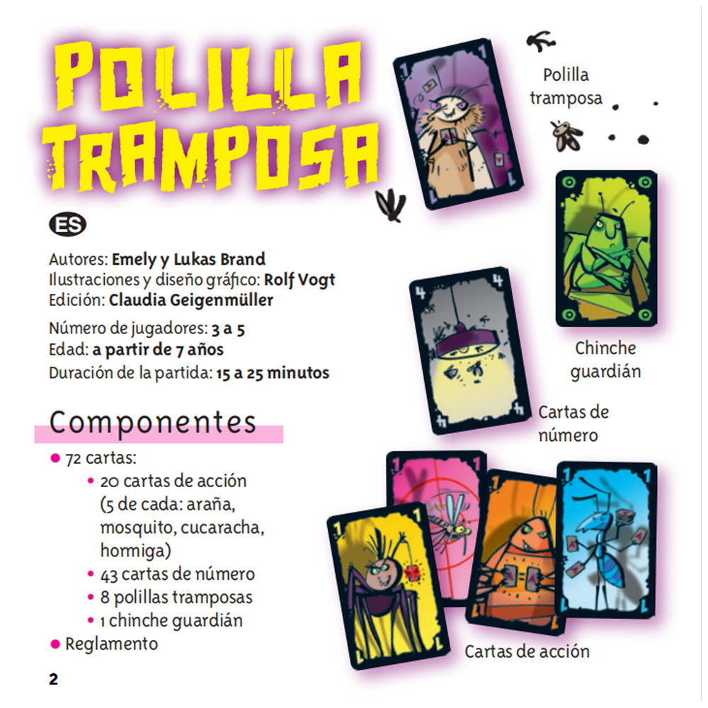 لعبة بطاقات اللعب Polilla Tram - مراجعة Party Games Juego وسعره