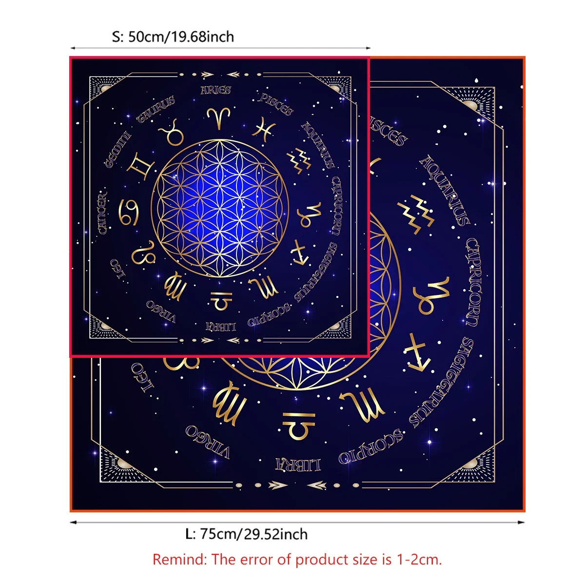 مفرش طاولة التارو مع عجلة الأب - مراجعة Zodiac Party Games وسعره