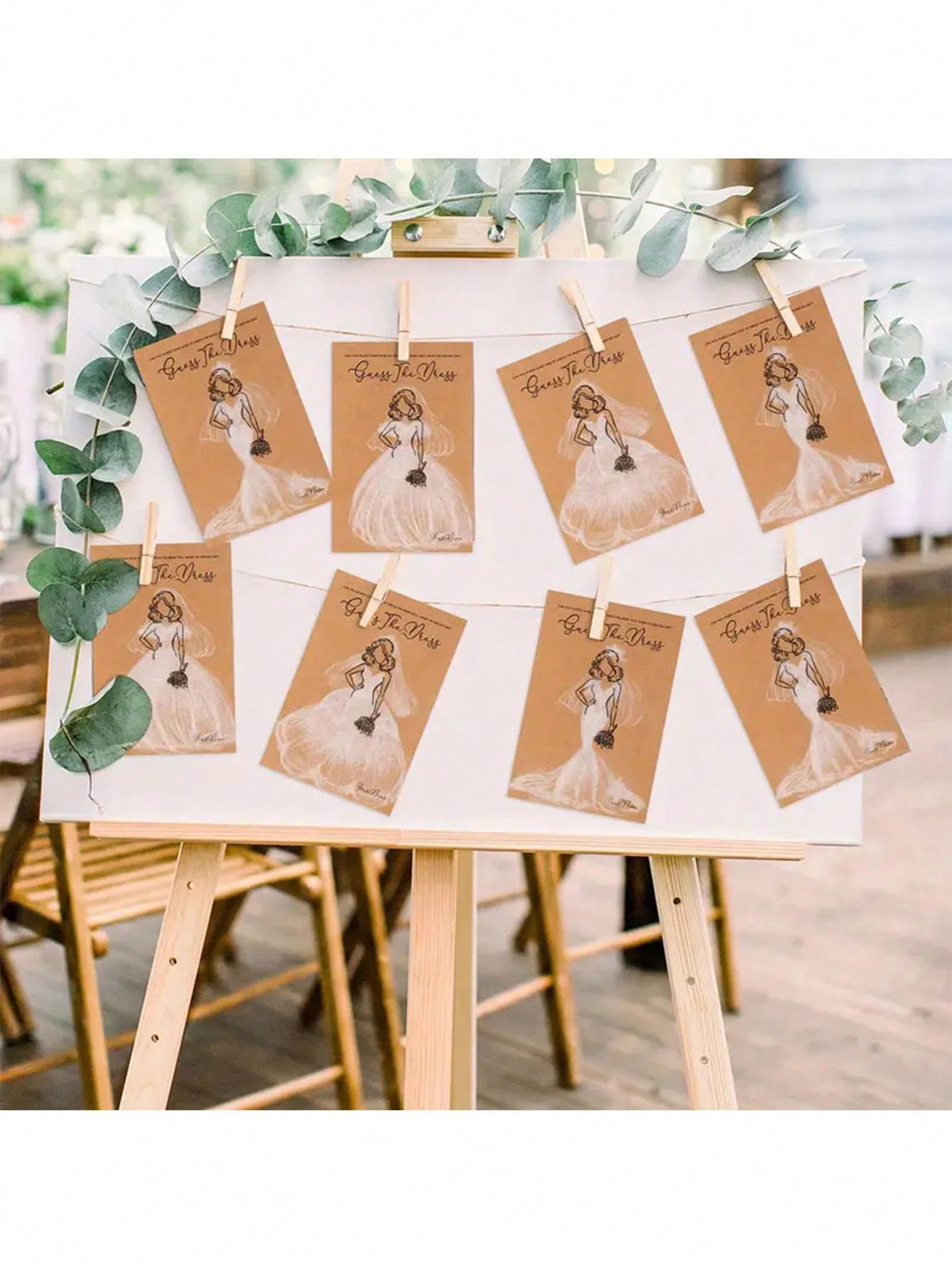 20/40 قطعة فستان تخمين لعبة دش - مراجعة Party Games Bridal Shower وسعره