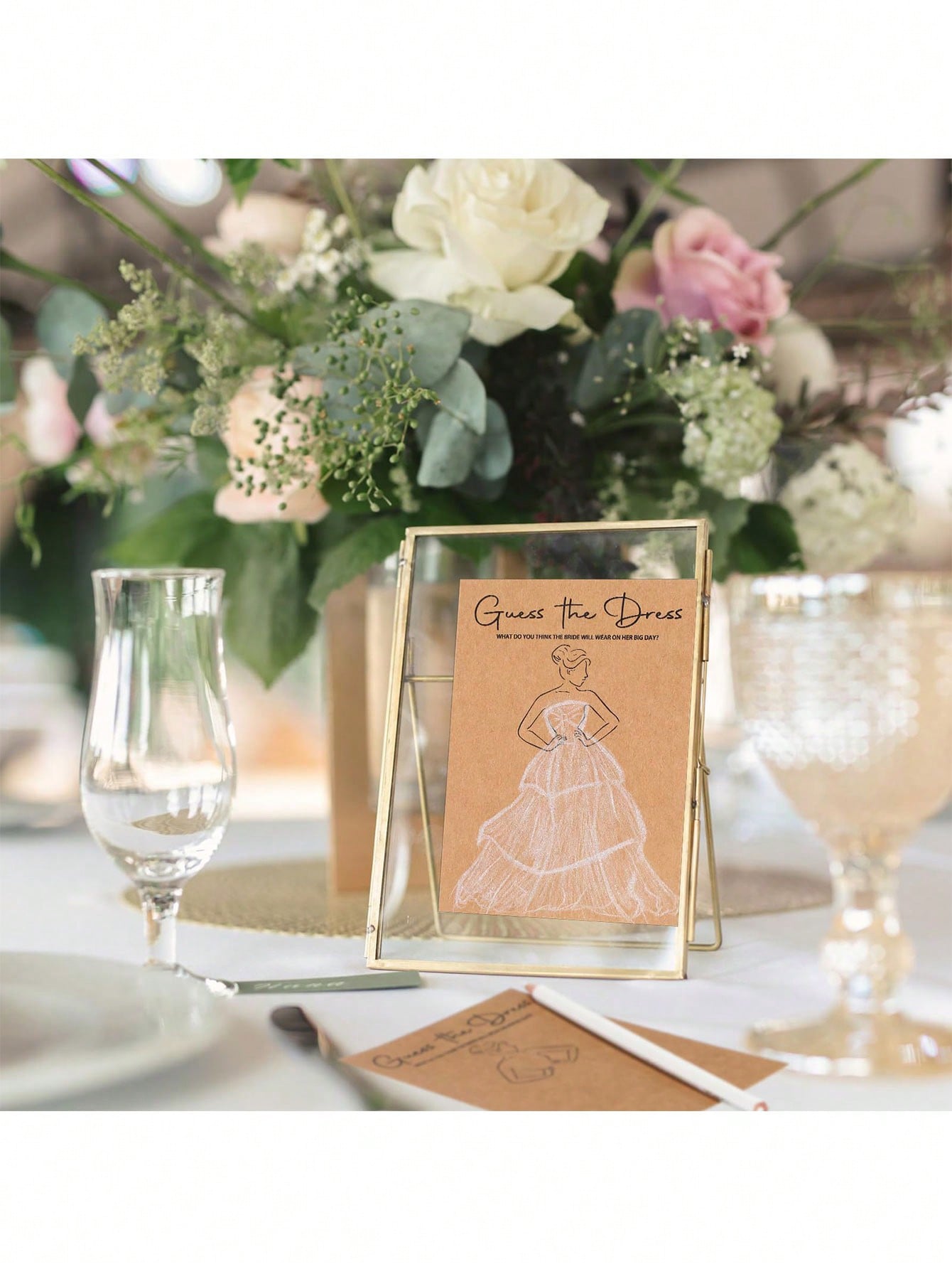 20/40 قطعة فستان تخمين لعبة دش - مراجعة Party Games Bridal Shower وسعره