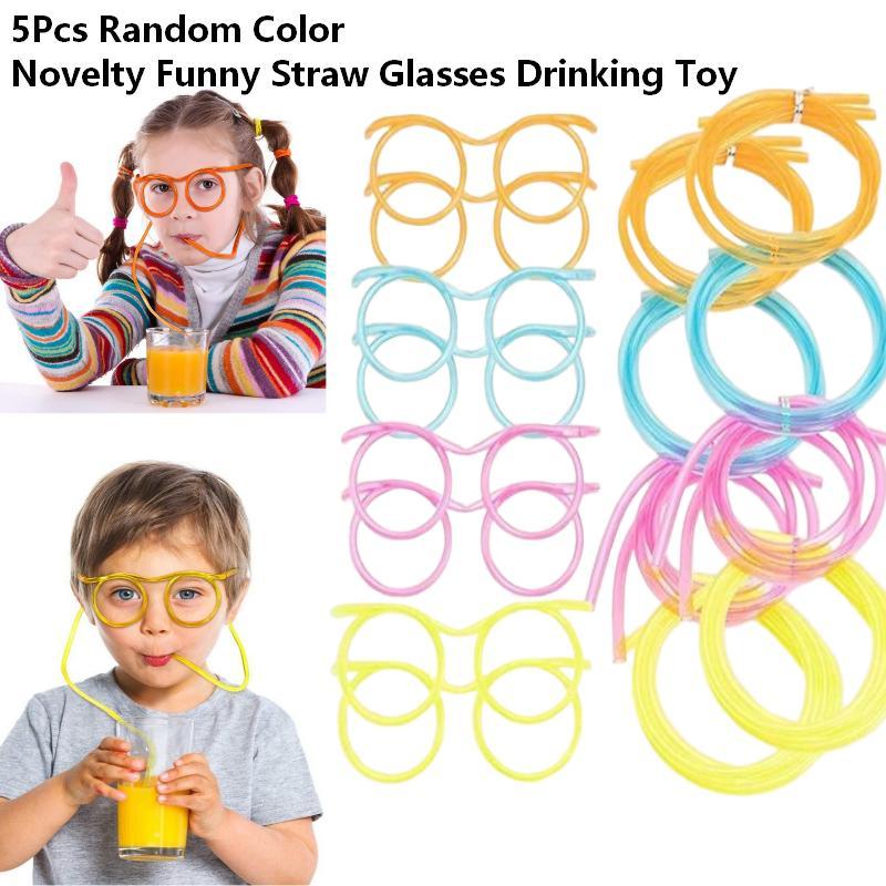 5 قطع من شفاطات الشرب المرحة ع - مراجعة Party Games Kids Birthday وسعره