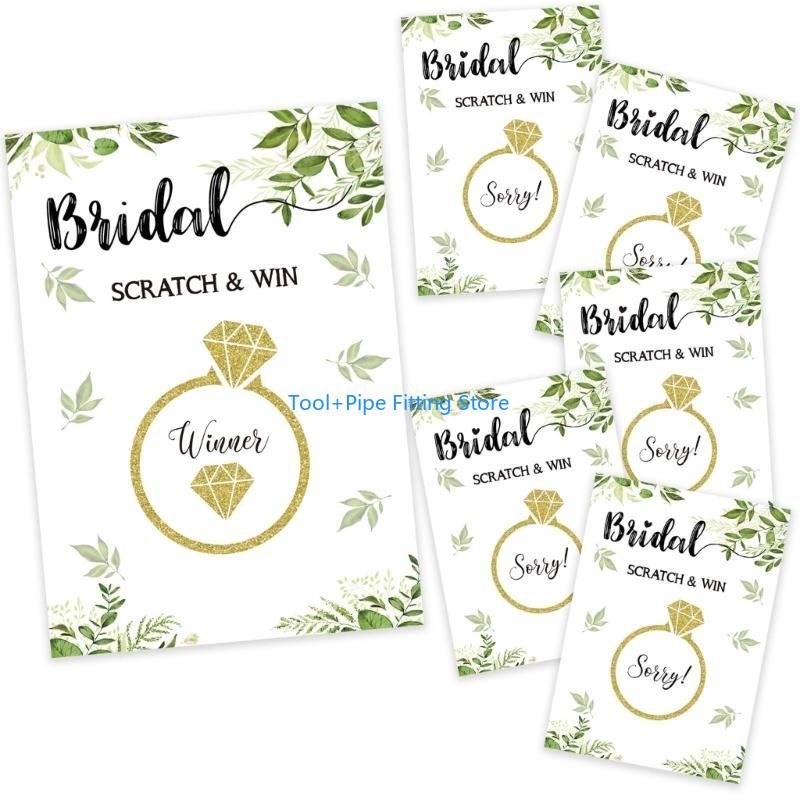 F92B دش الزفاف خدش بطاقة اللعب - مراجعة Party Games Bridal Shower وسعره