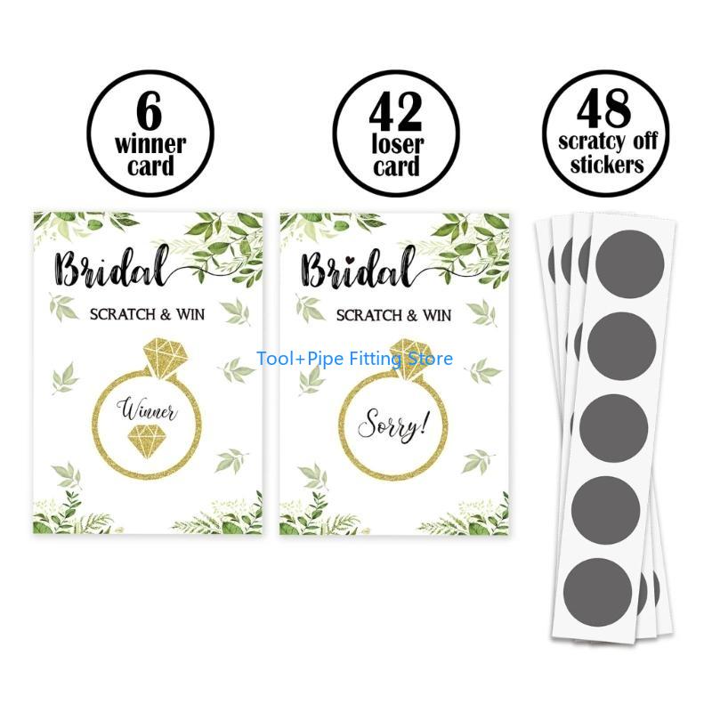 F92B دش الزفاف خدش بطاقة اللعب - مراجعة Party Games Bridal Shower وسعره