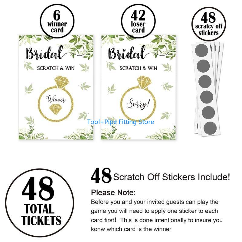 F92B دش الزفاف خدش بطاقة اللعب - مراجعة Party Games Bridal Shower وسعره