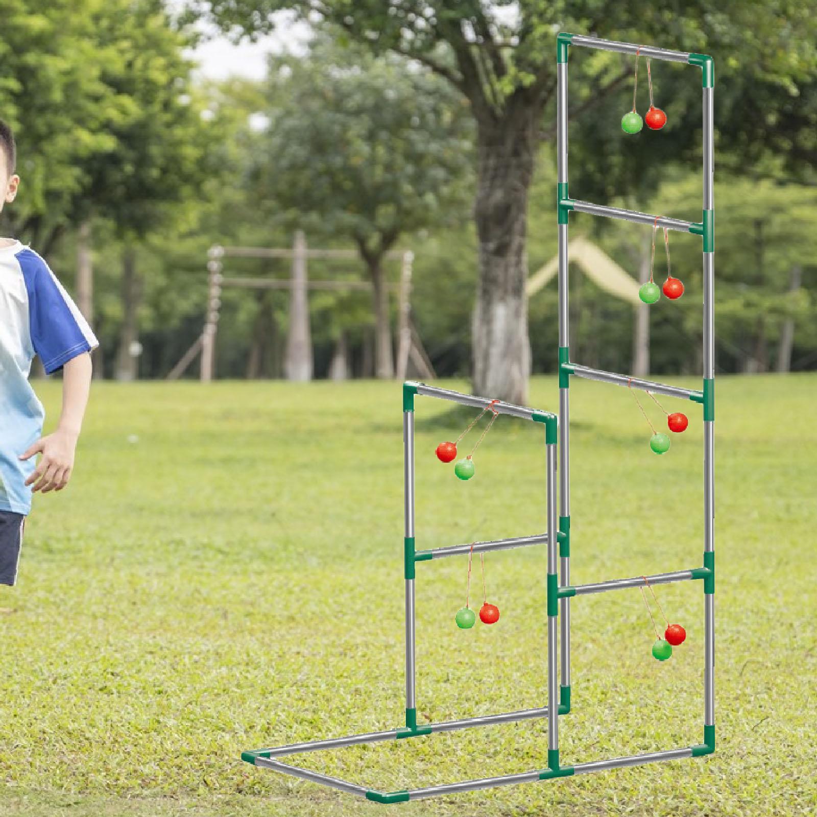 مجموعة لعبة رمي السلالم الخارج - مراجعة Ladder Toss Set وسعره