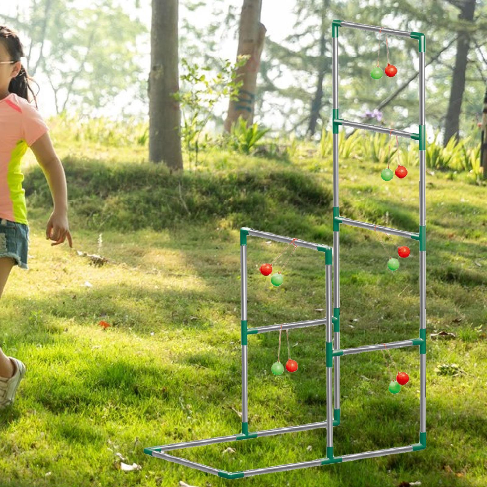 مجموعة لعبة رمي السلالم الخارج - مراجعة Ladder Toss Set وسعره