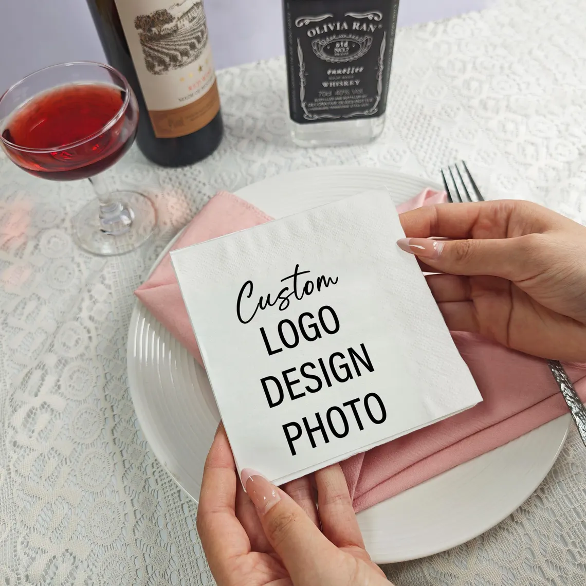مناديل طاولة مطبوعة حسب الطلب  - مراجعة Party Games Bridal Shower وسعره